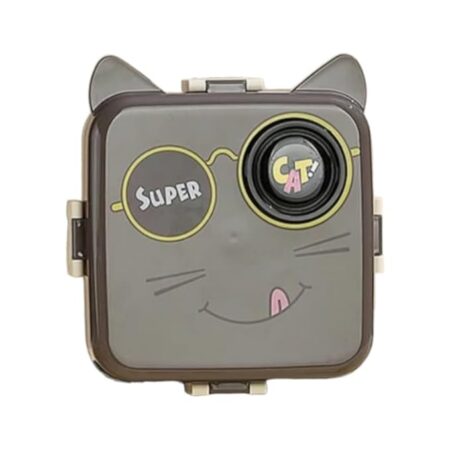 LittleStation Kids Bento Lunch Box with Cat Design, Suitable for Breakfast, Lunch, Snacks 1 Containers Lunch Box  (1120 ml, Thermoware)