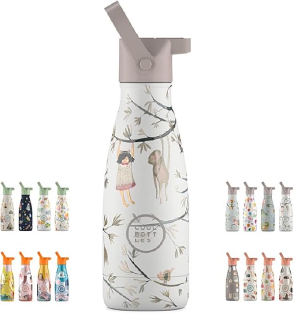 Thermal Bottle – 260 ml – Crazy Skulls – Stainless Steel Water Bottle – Cool Drinks 36 Hours and Hot 18 Hours – Finished with Embossed Paint – BPA Free – Cool Bottles