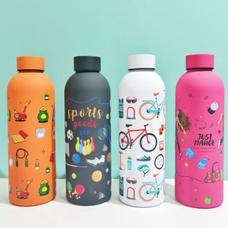 Stainless Steel Water Bottle 1000 ml, Cold & Hot Steel Water Bottle, Ideal for Office, School, Picnic, Gym, Home & Fridge, BPA-Free and Leak-Proof, Stylish Design