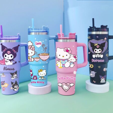 Hello Kitty Design Insulated Water Tumbler, 1 Litre Capacity, Multiple Colors Available
